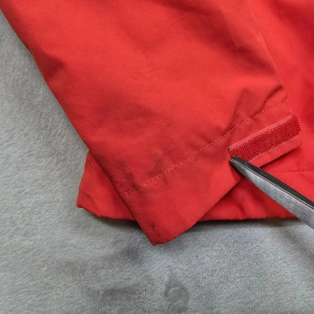 The North Face Hyvent Jacket‎ Womens Small Peach Orange Hood Rain Windbreaker